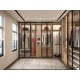 Whole House Free Sample Wardrobe Modern Closet Design Glass and Wood Dressing Room Wardrobe Closet Wardrobe Storage