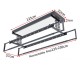 Smart Ceiling Mounted Electric Clothes Drying Rack Foldable Lifting Clothes Hanger Metal Laundry Rack Heavy Duty Clothes Dryer