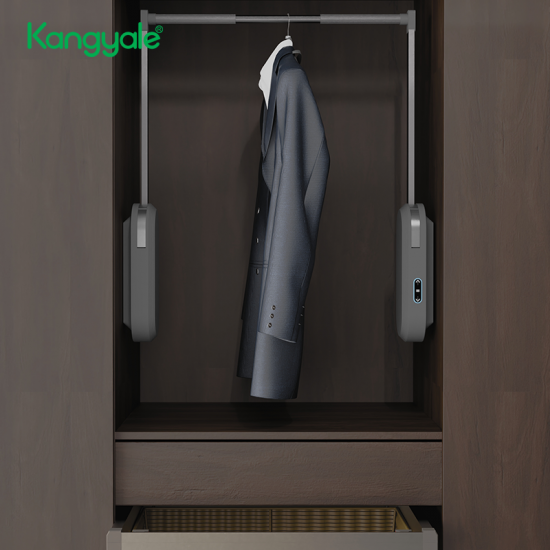 Kangyale New Electric Wardrobe Lifter Clothes Storage Pull Down Shelves Adjustable Lifting Hanger
