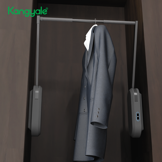 Kangyale New Electric Wardrobe Lifter Clothes Storage Pull Down Shelves Adjustable Lifting Hanger