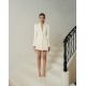 WHITE ANT Women's Blazers Buttoned Front Chest Pocket LYA BACKLESS DRAPED BLAZER Single-breasted One Button Clothes Women