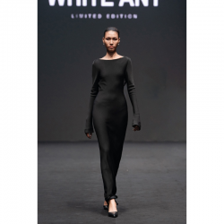 Low Moq Women'S Dresses Long-Sleeved Mollya Backless Draped Dress Eco-Friendly Fabric Clothes for Women Whiteant Local Brand