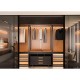 Whole House Wardrobe Modern Closet Design Glass and Wood Dressing Room Wardrobe Closet Wardrobe Storage