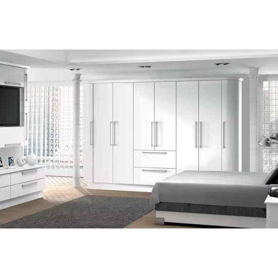 Whole House Wardrobe Modern Closet Design Glass and Wood Dressing Room Wardrobe Closet Wardrobe Storage