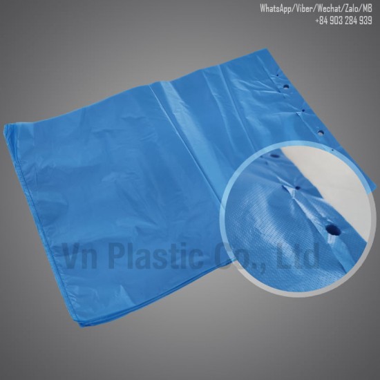 Block Design Header Plastic Shopping Bag