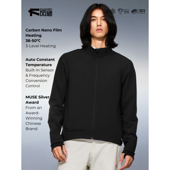 FOOXMET Heated Fleece Jacket Winter Fleece Thick Warm Men's Custom Logo Clothes Men Jacket Men's Jackets