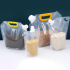 Household Use Foldable Transparent Beans Cereal Storage Bags Stand up Spray Bags Food Liquid Plastic Packaging Bags