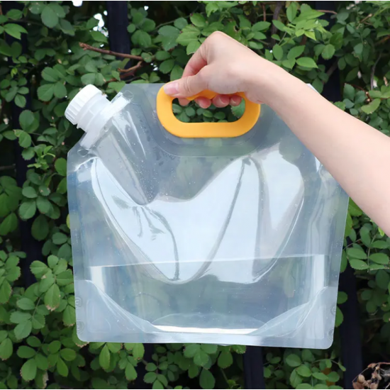 Household Use Foldable Transparent Beans Cereal Storage Bags Stand up Spray Bags Food Liquid Plastic Packaging Bags