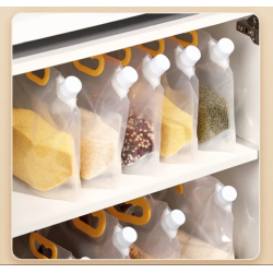 Food Grade Grains Rice Pet Food Storage Bag clear 5L 10L Household Kitchen Organizer Bag Water Spout Bag with Handle