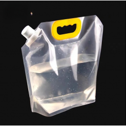 Food Grade Grains Rice Pet Food Storage Bag clear 5L 10L Household Kitchen Organizer Bag Water Spout Bag with Handle
