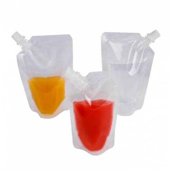 Custom Biodegradable Clear Plastic Stand Pouch Bags Heat Seal for Socks Environmentally Friendly Safe Custom Logo Carton Packing