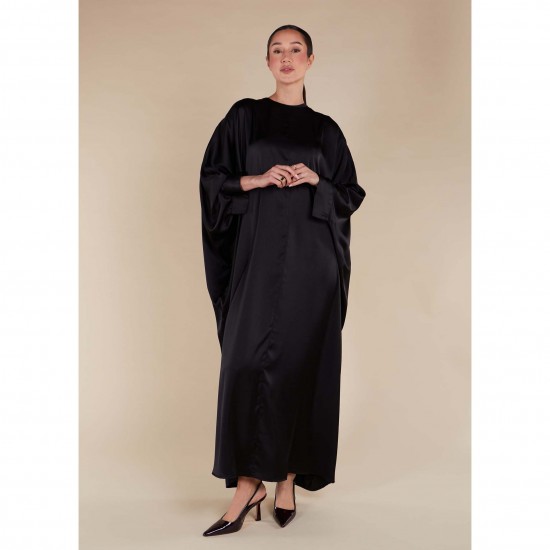 Custom Designed Woman's Elegant Floor-Length Kaftan Floral Print Self-Print ODM Clothes Plus-Size XS & XL Sizes Available