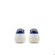 For Valentino Women's Saturno Leather and Suede Sneaker White/Blue Sports Shoes for Walking for Summer Autumn Winter