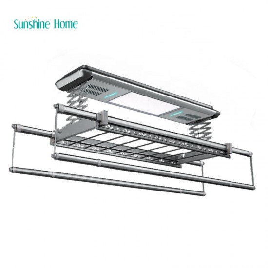 Modern Electric Dryer Rack Smart Champaign Gold Hanger Automatic Drying Carton Hot Sales Modern Laundry Supplies