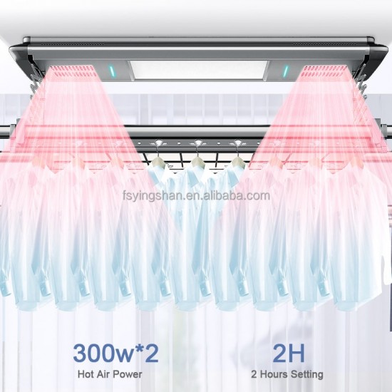 Modern Electric Dryer Rack Smart Champaign Gold Hanger Automatic Drying Carton Hot Sales Modern Laundry Supplies