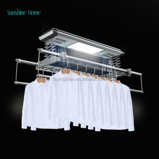 Modern Electric Dryer Rack Smart Champaign Gold Hanger Automatic Drying Carton Hot Sales Modern Laundry Supplies