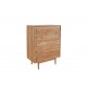 Modern Teakwood Five Drawers Chest Storage Cabinet with Minimalist
