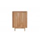 Modern Teakwood Five Drawers Chest Storage Cabinet with Minimalist