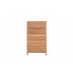 Elegant Vertical Chest with Five Drawers Solid Teakwood Storage Solution