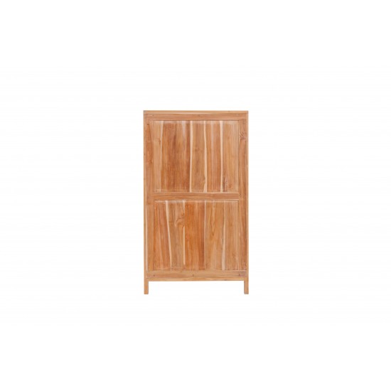 Elegant Vertical Chest with Five Drawers Solid Teakwood Storage Solution