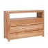 Solid Teakwood Chest with Three Drawers & Open Shelf Functional Elegance for Modern Spaces