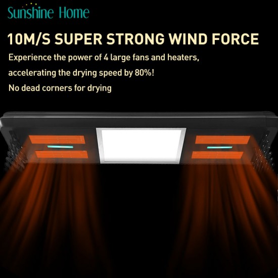 Feature-Rich Electronic Indoor Aluminum Ceiling Balcony Clothes Dryer Racks Wall-Mounted Electric Heated Drying Rack For Clothes