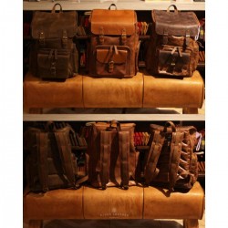 Durable Handmade Cow Leather Backpack Premium Bag with Laptop Compartment Stylish Spacious Design Perfect Daily Work or Study