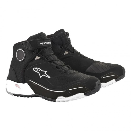 For Alpinestars Cr X Drystar Water Shoes Black and White Color Scheme