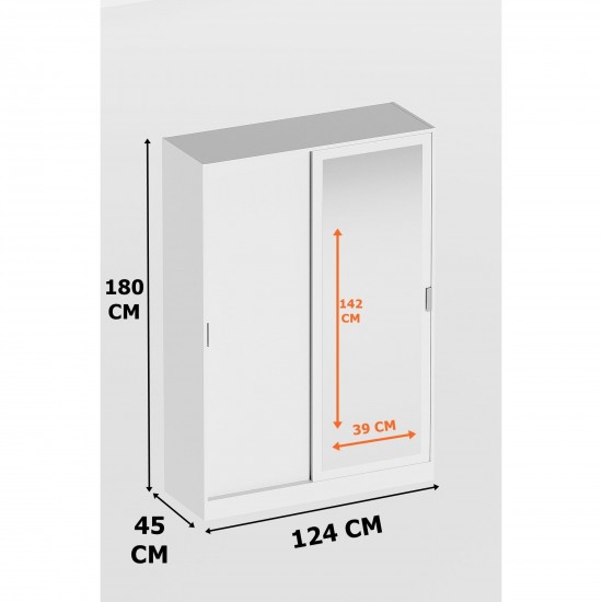 Ideal White Coat Rack with Shoe Rack Hanger Patented Cloakroom Stand Mirror Finish Hall Closet Storage Organizer for Clothing