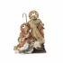 52cm Resin Nativity Scene with Cloth Clothes and Wooden Base Christmas Figurine & Toy