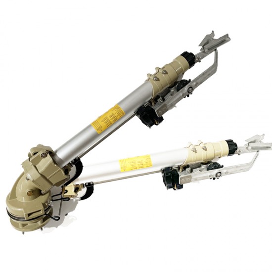 Agricultural Hose Reel Rain Gun Irrigation System 16-46 Degree Elevation Angle 78m Radius Big Gun Sprinkler