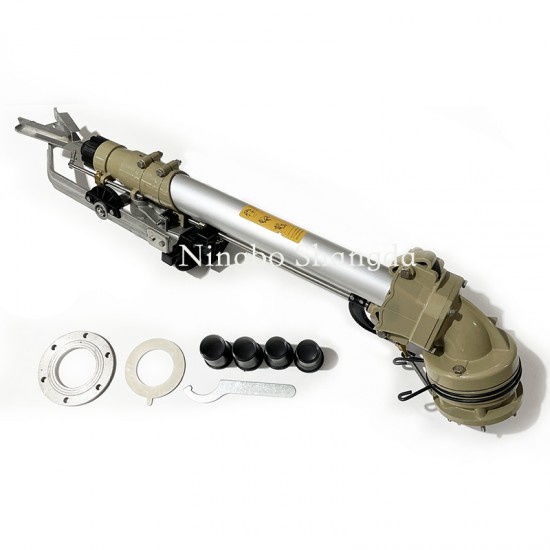 Agricultural Hose Reel Rain Gun Irrigation System 16-46 Degree Elevation Angle 78m Radius Big Gun Sprinkler