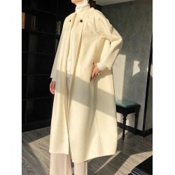 Latest Design High Quality Winter Autumn Clothes Women Ladies Long Plus Size Cashmere Wool Coats