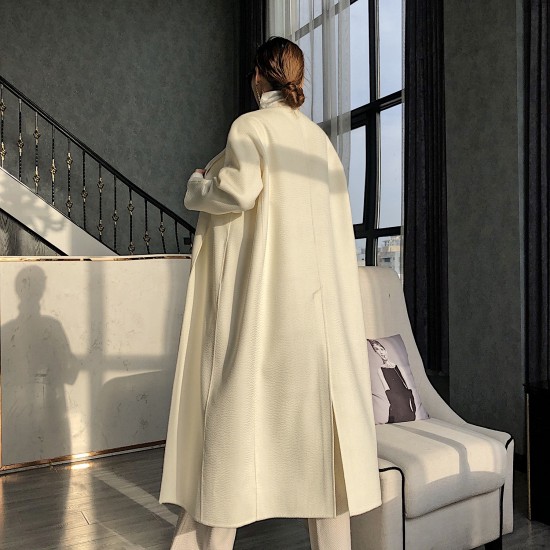 Latest Design High Quality Winter Autumn Clothes Women Ladies Long Plus Size Cashmere Wool Coats