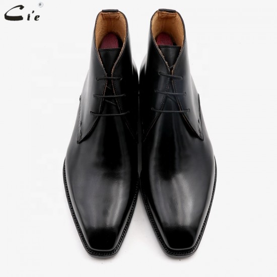 Cie A04 Customized Full Grain Calf Leather Chukka Ankle Boots Men's Classic Goodyear Welt Boots