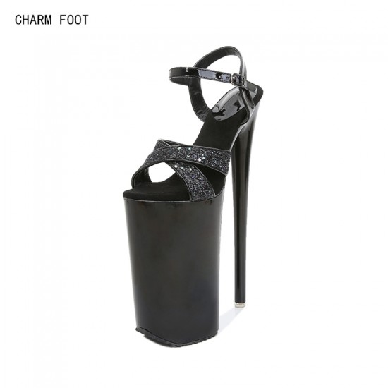 Summer Fashion Shooting with Super High Heel 26cm Model Shoes Women Sandals
