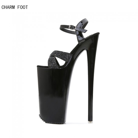 Summer Fashion Shooting with Super High Heel 26cm Model Shoes Women Sandals
