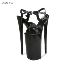 Summer Fashion Shooting with Super High Heel 26cm Model Shoes Women Sandals