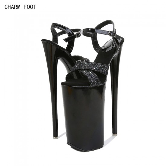 Summer Fashion Shooting with Super High Heel 26cm Model Shoes Women Sandals