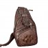 High Quality Men Shoulder Bag Real Crocodile Skin Messenger Chest Bag New Product in Fashion Crossbody Bag Women Cappuccino