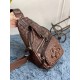 High Quality Men Shoulder Bag Real Crocodile Skin Messenger Chest Bag New Product in Fashion Crossbody Bag Women Cappuccino