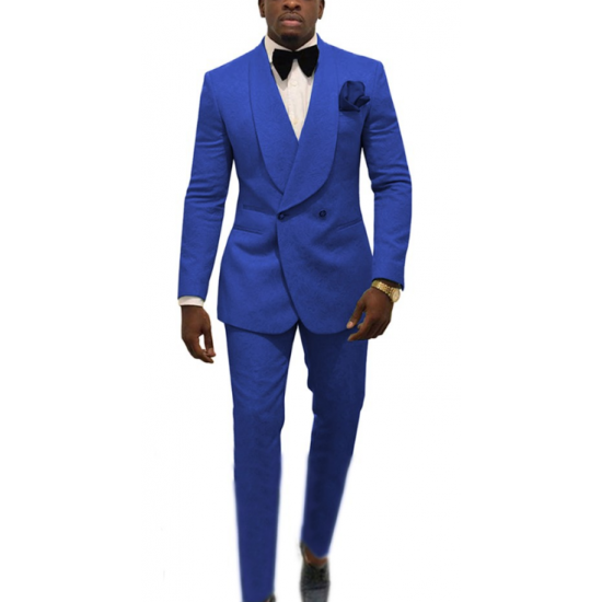 Tailor Made Red Paisley Monogram Big Size Customization of High-end Men's Wedding Suit