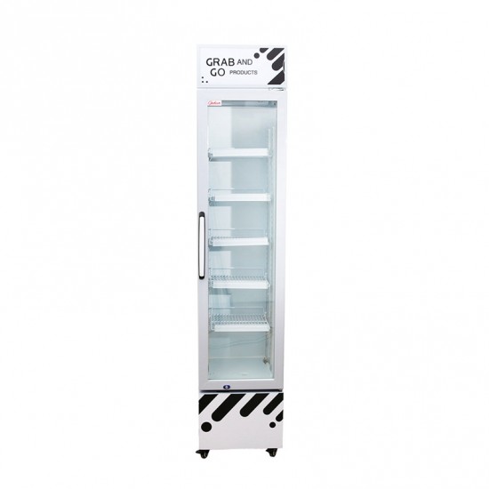 Commercial Cola Upright Showcase Slim Refrigerator Drink Glass Door Cooler