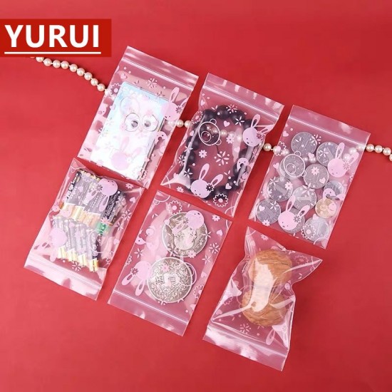 Holographic Reusable Small Ziplock Jewelry Pe Bags