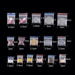 Holographic Reusable Small Ziplock Jewelry Pe Bags