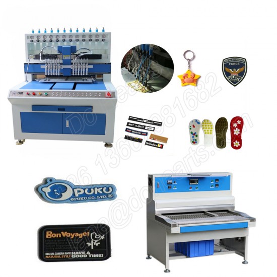 Plastisol Pvc Gifts Keychain Making Dispensing Machine