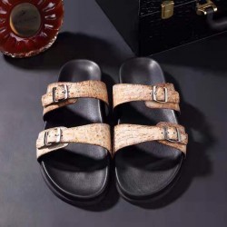 Popular Men's Sandals Shoes Top Grade Alligator Skin Man's Flat Sandals High Quality Genuine crocodile Leather Men Sandals