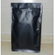 Black Flat Bottom Zipper Foil Pouch Bags with Heat Seal Gravure Printing PET Plastic Gusset Bag Type Food Snack Coffee Packaging