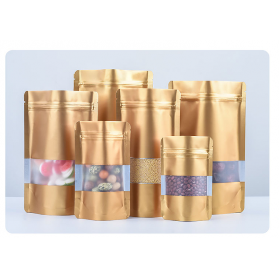 2021 New Custom Printed Resealable Zipper Mylar Plastic Pouch Doypack Bags for Food Packaging