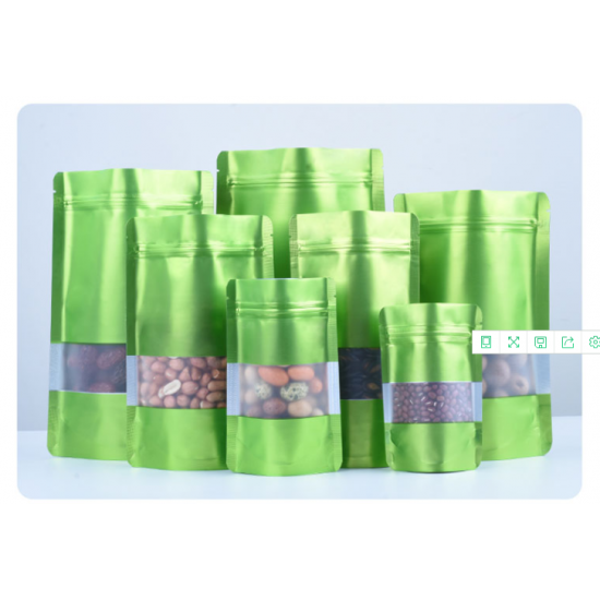 2021 New Custom Printed Resealable Zipper Mylar Plastic Pouch Doypack Bags for Food Packaging